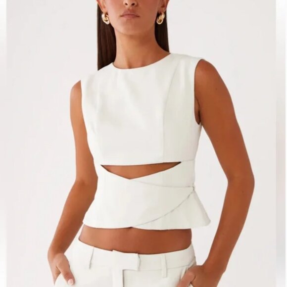 Peppermayo Tops - NEW Peppermayo Cyra wrap top in ivory L
